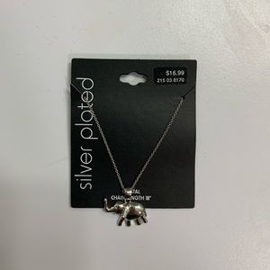 Silver Elephant Necklace